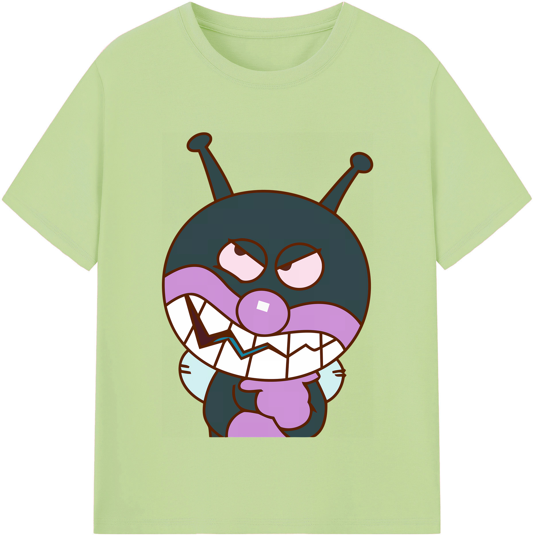 （画像用） アンパンマン Anpanman 綿100％半袖Tシャツ（フロントプリント）